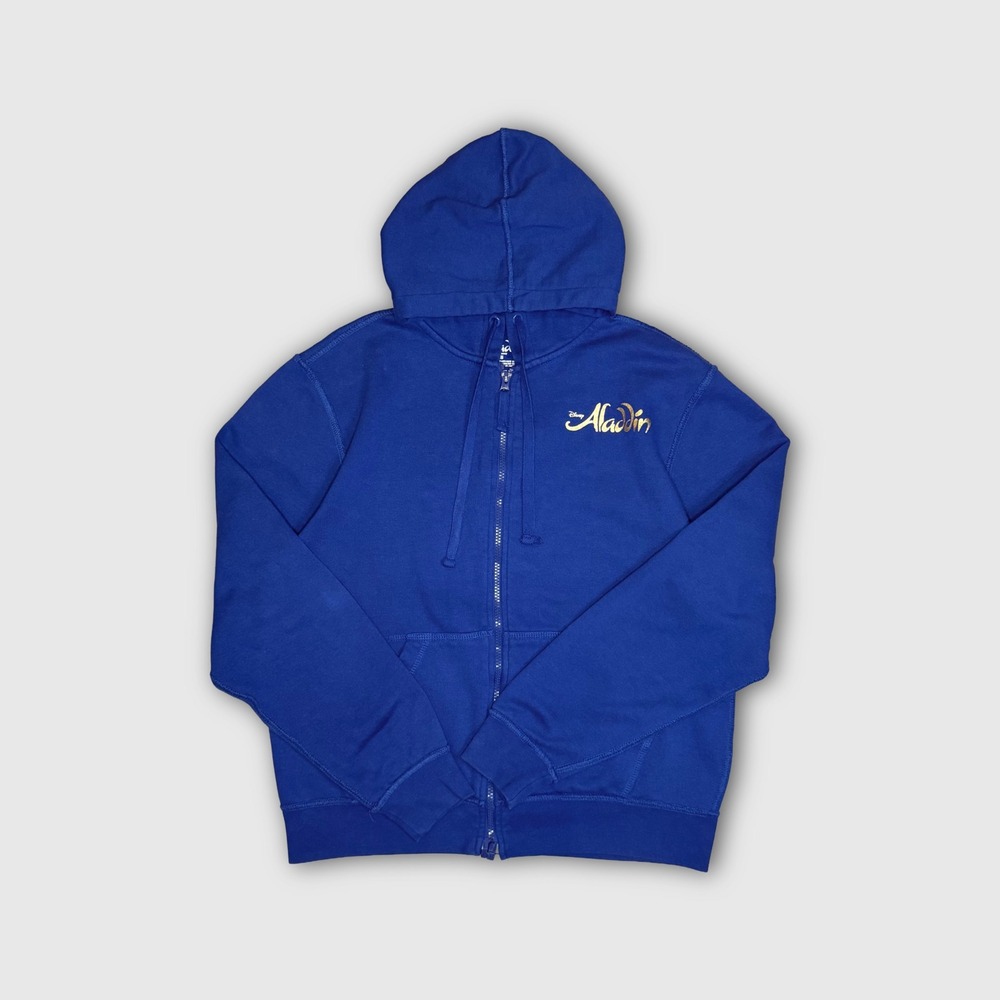 Disney Aladdin Genie Graphic Zip Up Hoodie - Men's - S - Blue